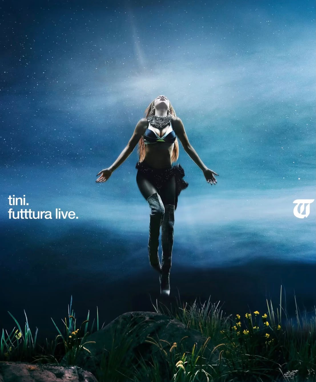 Capa do álbum ao vivo FUTTTURA LIVE, de Tini Stoessel, avaliado com nota 8,5 pelo LatinPop Brasil.